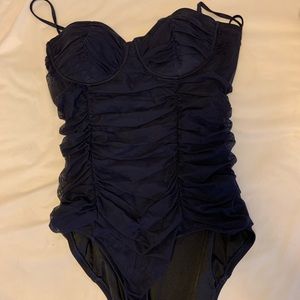 J.Crew Navy Tulle swimsuit